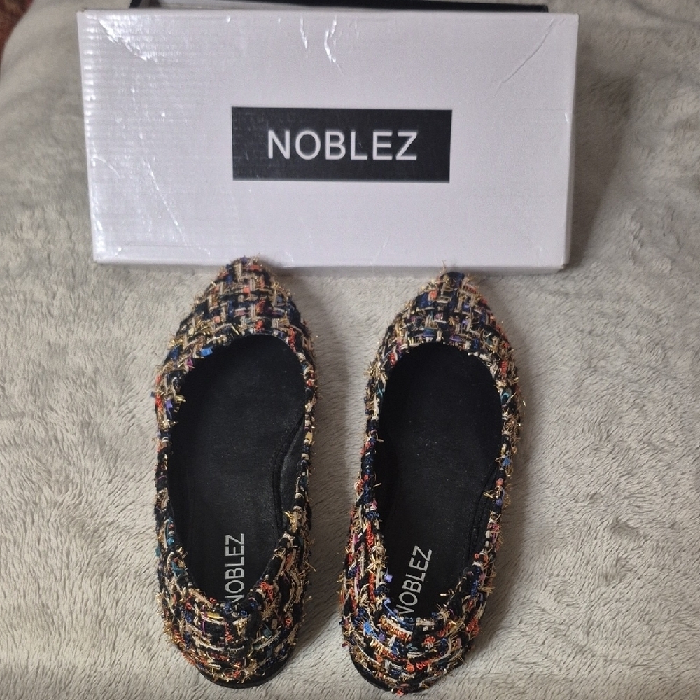 NOBLEZ Women's Multicolor Flats (A23)